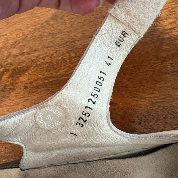 Mephisto Mobils Sandals Womens 10.5 Size 41 EU Leather Wedge Comfort Hook & Loop - Picture 5 of 11